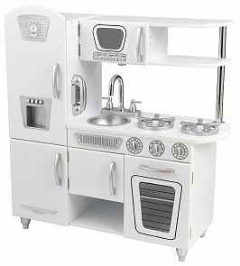 Детская игрушечная кухня из дерева Винтаж White Vintage Kitchen, цвет белый (KidKraft, 53208_KE)